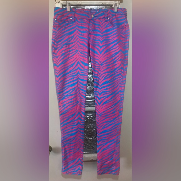 Tripp nyc Pants & Jumpsuits Tripp Nyc Vintage Pink And Blue Tiger